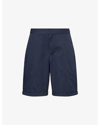 Fred Perry - Tailored Cotton Twill Shorts - Lyst