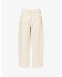 7 For All Mankind - Bonnie Curvilinear Wide-Leg Stretch-Denim Jeans - Lyst