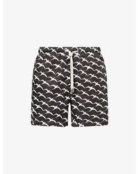 ARRELS Barcelona - Birds Printed Swim Shorts - Lyst