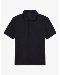 Reiss - Reed Micro-Waffle Short-Sleeve Stretch-Jersey Polo - Lyst