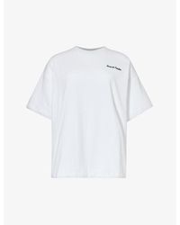 4th & Reckless - Echo Brand-embroidered Cotton-jersey T-shirt - Lyst