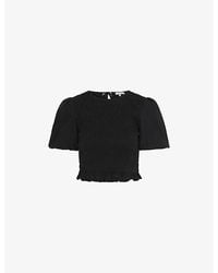 OMNES - Nicolla Shirred Cotton Top - Lyst
