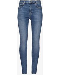 Whistles - Sculpted Skinny High-rise Jeans - Lyst
