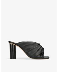 JW Anderson - Chain Twisted-strap Leather Heeled Mules - Lyst