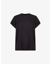 Victoria Beckham - Text-print Organic Cotton-jersey T-shirt - Lyst