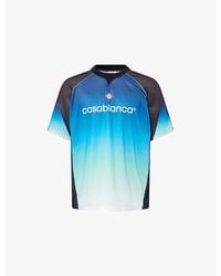 CASABLANCA - Gradient Football Mesh T-Shirt - Lyst