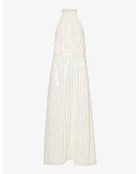 RIXO London - Vivienne Sequin-embellished Woven Maxi Dress - Lyst