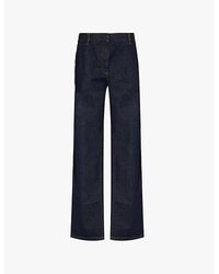 Dries Van Noten - Paxy Straight-Leg High-Rise Denim Jeans - Lyst