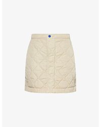 Burberry - Quilted High-waist Shell Mini Skirt - Lyst