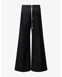 Rick Owens - Bela Wide-Leg Cotton-Lend Trousers - Lyst