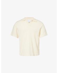 Raith - Miguel Boucle Cotton-Blend Polo Shirt - Lyst