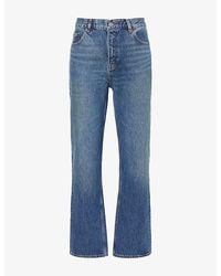 FRAME - The Relaxed Straight-Leg Denim Jeans - Lyst
