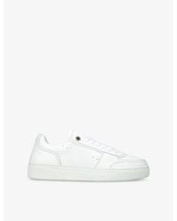 Represent - Initial Leather Low-Top Trainers - Lyst