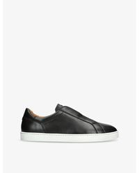 Magnanni - Laceless Panelled Leather Low-Top Trainers - Lyst