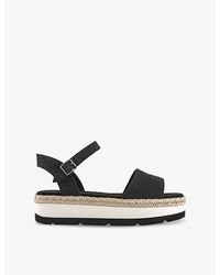 TOMS - Ronan Woven Platform Sandals - Lyst