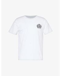 Bally - Branded-print Short-sleeved Organic Cotton-jersey T-shirt - Lyst