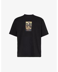 A Bathing Ape - Mona Lisa Branded-print Cotton-jersey T-shirt Xx - Lyst
