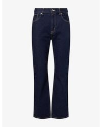 7 For All Mankind - Modern Straight-Leg Cotton Denim Jeans - Lyst