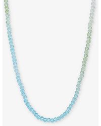 Crystal Haze Jewelry - Candyfloss Bead-embellished 18ct Yellow Gold-plated Brass Necklace - Lyst