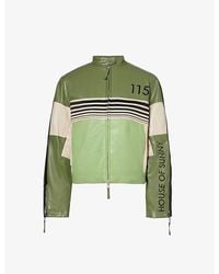 House Of Sunny - The Racer Branded Faux-leather Jacket - Lyst