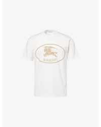 Burberry - Knight Stamp Cotton-Jersey T-Shirt - Lyst