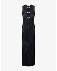 Pretty Lavish - Celeste Clasp Knitted Maxi Dresss - Lyst