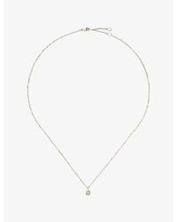 Missoma - Fine June Birthstone 14Ct And Moonstone Pendant Necklace - Lyst