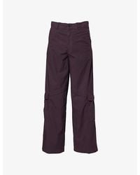 Dries Van Noten - Paxford Wide-Leg Cotton Cargo Trousers - Lyst