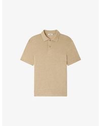 Sandro - Beach Marled Regular-Fit Linen Polo Shirt - Lyst
