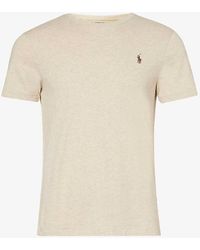 Polo Ralph Lauren - Logo-embroidered Regular-fit Cotton-jersey T-shirt - Lyst