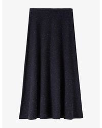 Whistles - Annie Sparkle Knitted Midi Skirt - Lyst