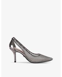 Carvela Kurt Geiger - Hotsox Crystal-Embellished Heeled Mesh Courts - Lyst