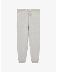 Reiss - Finch Drawstring-Waist Cotton-Blend Jogging Bottoms - Lyst