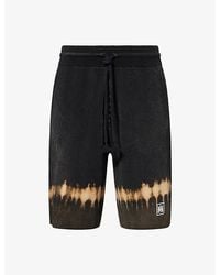 Amiri - Ma Patch Tie-Dye Knitted Virgin-Wool Shorts - Lyst