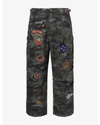 A Bathing Ape - Hybrid Camo-Print Cargo Cotton Trousers - Lyst