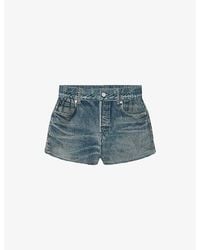 AllSaints - Asher Elasticated-Waist Denim Shorts - Lyst