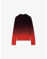 Zadig & Voltaire - Malty Long-Sleeve Wool And Cashmere-Blend Jumper - Lyst