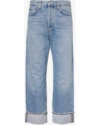 Agolde - Fran Straight-leg Low-rise Recycled-cotton Denim Jean - Lyst