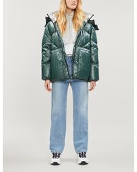 Sandro Puffer Padded Shell Jacket - Green
