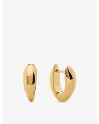 Monica Vinader - Nura Reef Medium 18Ct Vermeil-Plated 925 Sterling Hoop Earrings - Lyst