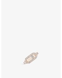 Messika - Move Uno Pave 18Ct And 0.25Ct Diamond Single Ear Clip - Lyst