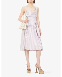 vivienne westwood sunday striped cotton corset dress Sunday Dress