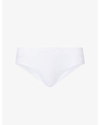 Hanro - Invisible High-Rise Stretch-Cotton Briefs - Lyst