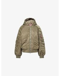 Peachy Den - The Penny Flight Woven Bomber Jacket - Lyst