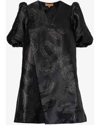 Stine Goya - Brethel Metallic- Recycled Polyester-blend Mini Dress - Lyst