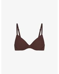 Skims - Fits Everybody Underwired Stretch-Woven T-Shirt Bra - Lyst