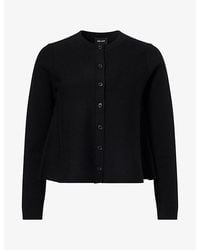 ME+EM - Button-Through Wool-Blend Cardigan - Lyst
