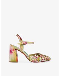 Christian Louboutin - Jane Pump Nandina 8 Crepe-Satin Pumps - Lyst