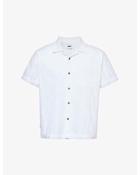 Obey - Sunday Broderie-patterned Cotton Shirt - Lyst