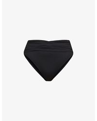 Seafolly - Collective Wrap-Detail High-Rise Nylon-Blend Bikini Bottoms - Lyst